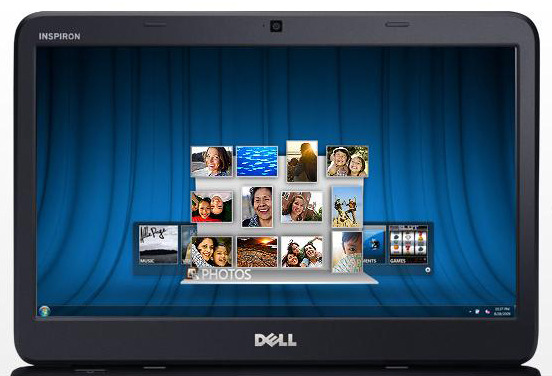 画像や音楽ファイルを簡単に整理できるガジェット「Dell Stage」の表示イメージ