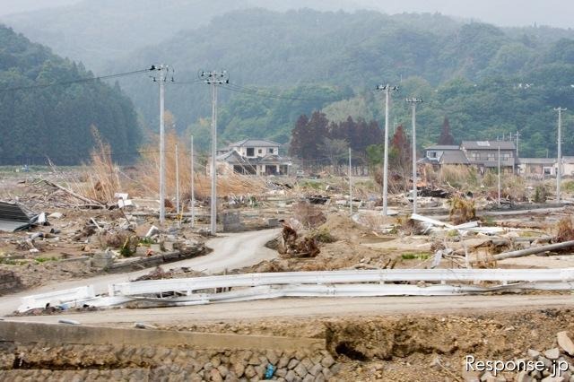 東日本大震災発生から3か月。宮城県石巻市〜女川町