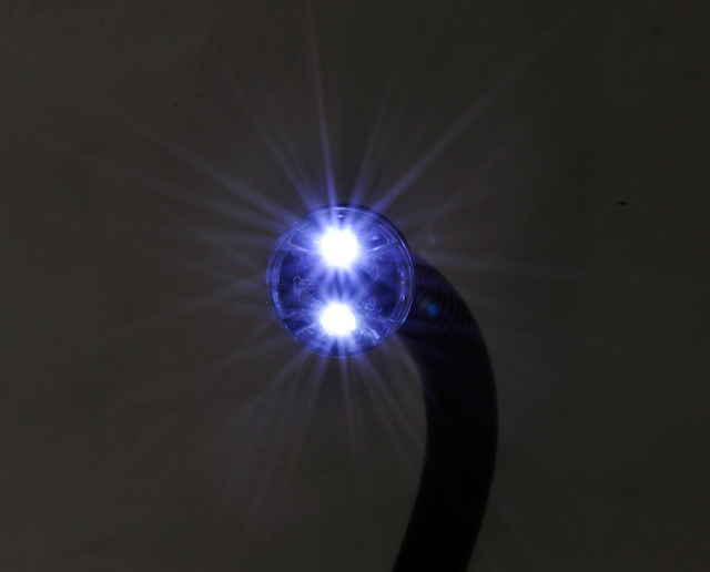 LEDライトをONにしたイメージ