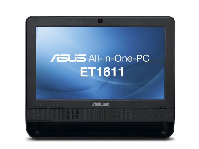 「ASUS All-in-One PC ET1611PUT」ブラック正面