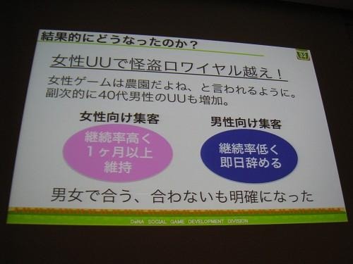 【CEDEC 2011】女性視点でのゲーム運営 ― 『農園ホッコリーナ』がモバゲー女性ランキング1位になった理由  