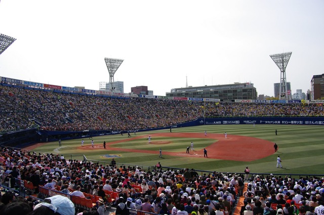 横浜ベイスターズの本拠地、横浜球場