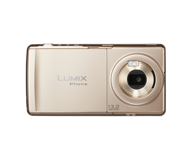 「LUMIX Phone P-02D」Gold
