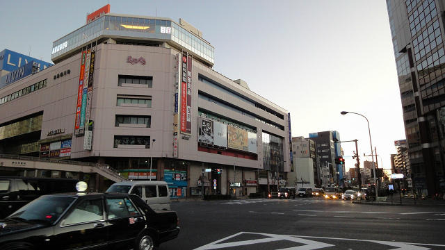 ヨドバシカメラ錦糸町、亀戸ヤマダ電機、亀戸トイザらス 朝もやの錦糸町