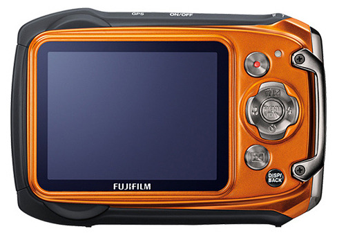 「FinePix XP150」の背面