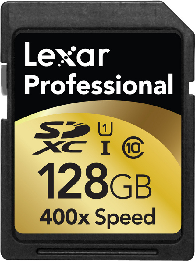 「Lexar Pro SDXC Card 400X」の128GBモデル