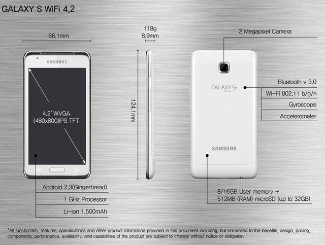 GALAXY S WiFi 4.2