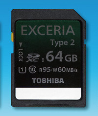 「EXCERIA Type 2カード」の64GB「SD-GU064G2」