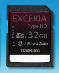 「EXCERIA Type HDカード」の32GB「SD-GU032GH」