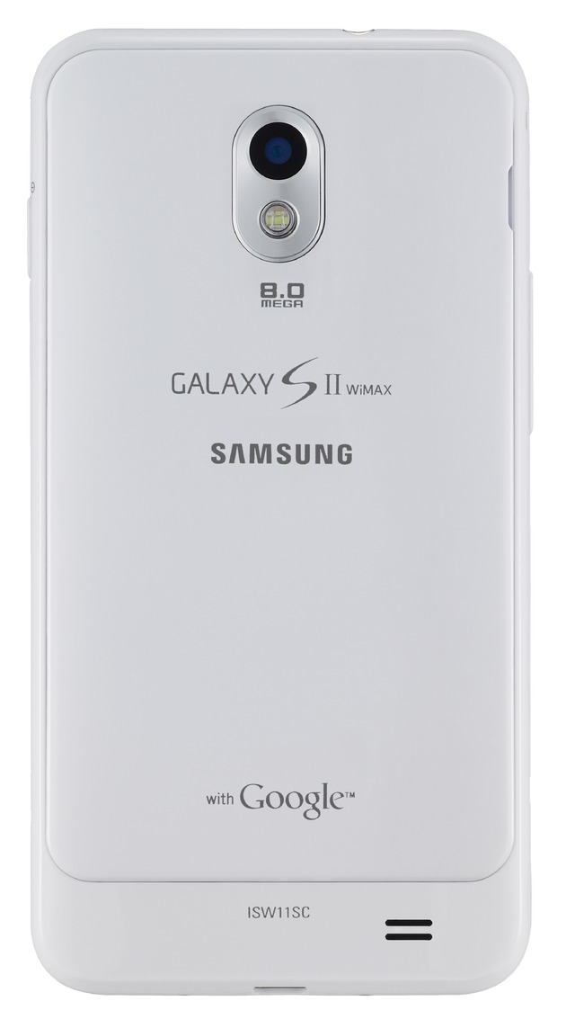 「GALAXY SII WiMAX ISW11SC」新色のセラミックホワイト