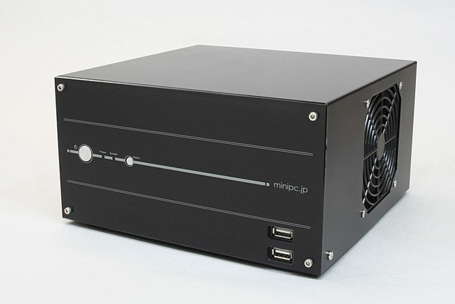 minipc.jp、3.5型HDDを2台搭載可能なCore 2 Duo対応ミニPCベアボーン ...