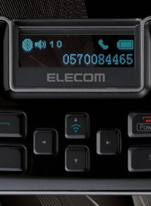 着信電話番号やバッテリ残量など有機ELディスプレイの表示イメージ