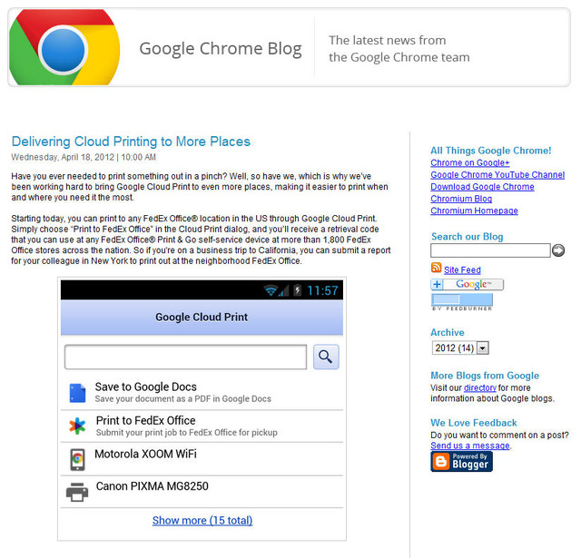 Google Chrome公式ブログ