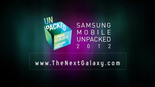 5月3日に開催されるのは、SAMSUNG MOBILE UNPACKED 2012というイベントのよう