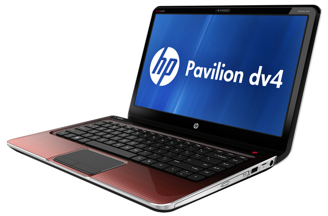 「HP Pavilion dv4-5011TX パフォーマンス・オフィスモデル」（カーマインレッド）