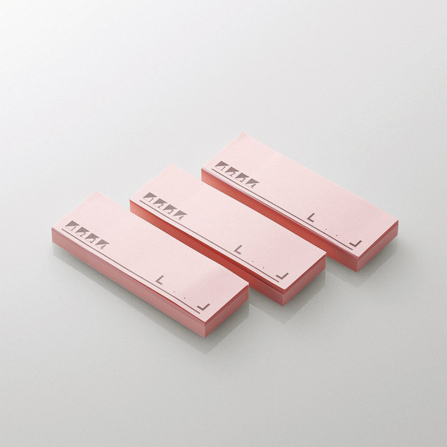 付箋「ESB-FS」シリーズの25×75mmサイズ（ピンク）