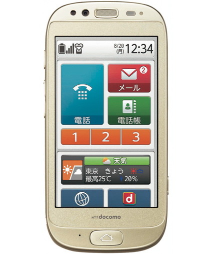 NTTドコモらくらくスマートフォン F-12D