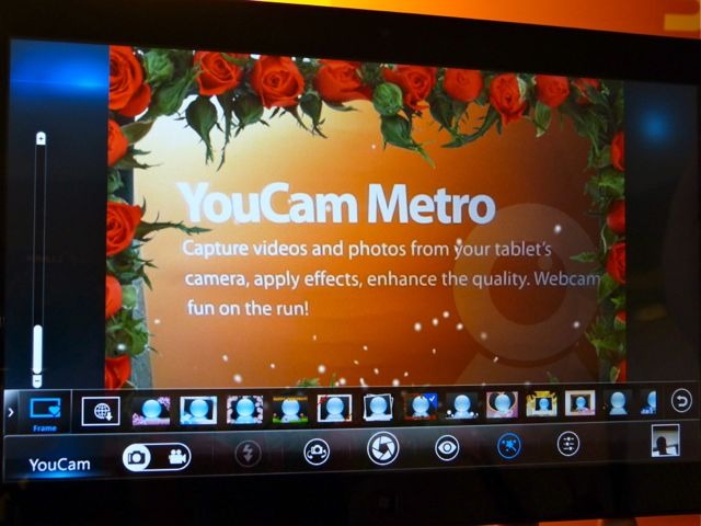 タブレットに搭載されることの多いWebカメラを活用できる「YouCam Metro」