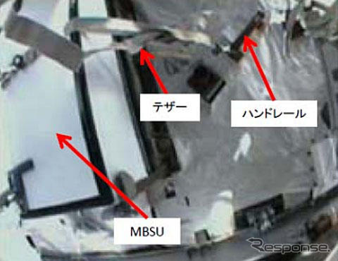 SOトラスへのMBSUのテザーによる固定