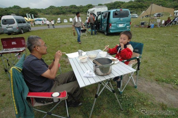 キャンピングカーによる旅行（イメージ）