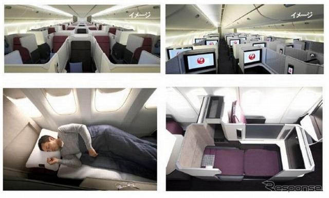 国際線ボーイング777－300ER型機・ビジネスクラス