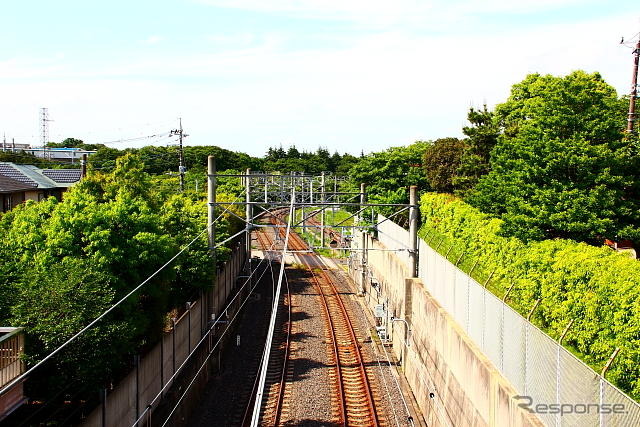 東葉高速鉄道車両基地への引込み線