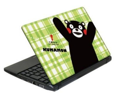 「くまモン」ノートPCの緑