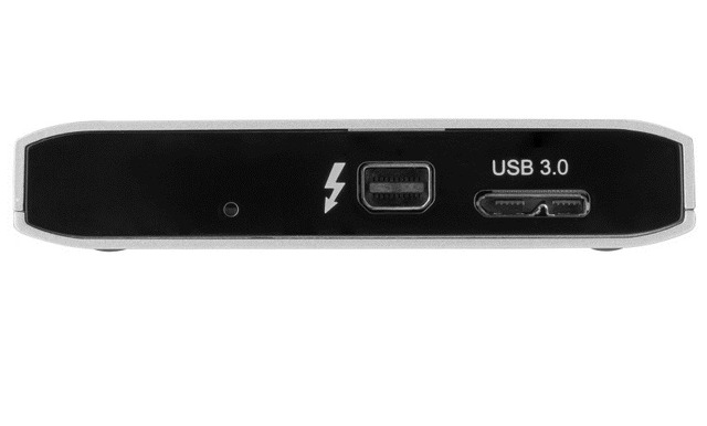 USB3.0/2.0とThunderboltのデュアルインターフェースのイメージ