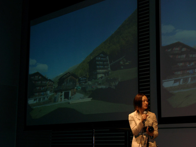 合宿先のスイスで撮影した写真を解説。「標高2000ｍくらいの場所。空が近いので“青色”が違います」