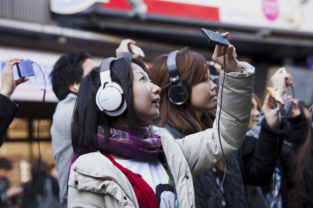 「Headphone Music Festival」初日、渋谷の様子