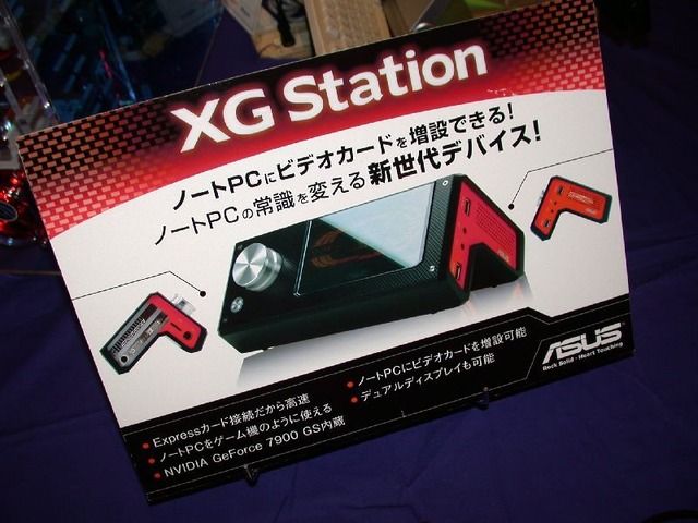 ノートPC用の外付けビデオカードBOXとなる「XG Station」