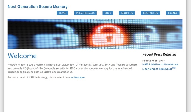 Next Generation Secure Memory Initiativeサイト