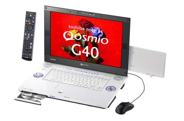 　東芝は9日、ノートPC「Qosmio」の夏モデルとして「Qosmio G40」シリーズと「Qosmio F40」シリーズを発表した。発売はともに5月下旬。