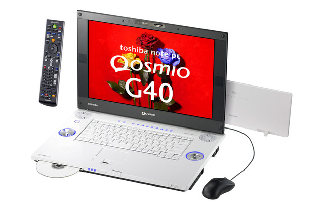 　東芝は9日、ノートPC「Qosmio」の夏モデルとして「Qosmio G40」シリーズと「Qosmio F40」シリーズを発表した。発売はともに5月下旬。