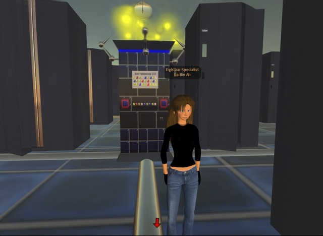 Second Lifeで省エネデータセンターのシミュレーションを行うデモ