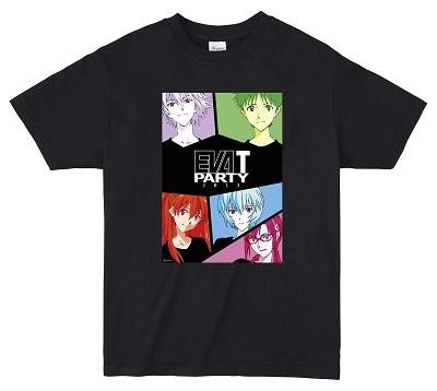 EVA T PARTYオリジナルTシャツ　カラフルキャラクター Ver　(c)カラー