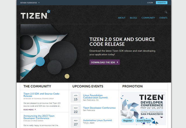 「Tizen OS」公式サイト