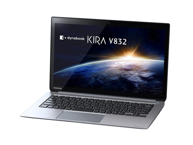 タッチ対応高精細パネル搭載の13.3型Ultrabook「dynabook KIRA V832」