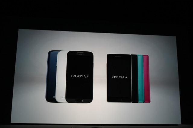 GALAXY S4とXperia A