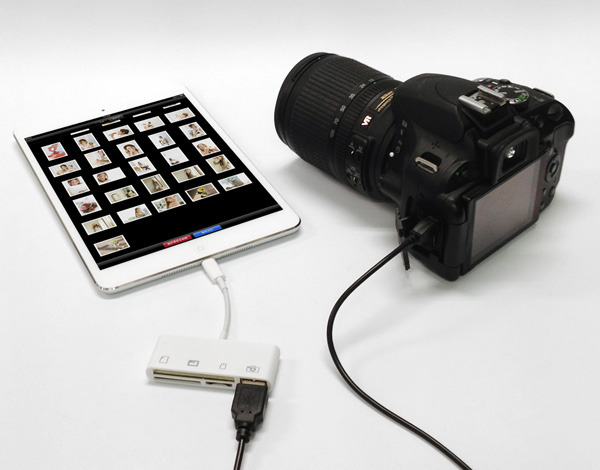 USB接続したデジタルカメラからも可能