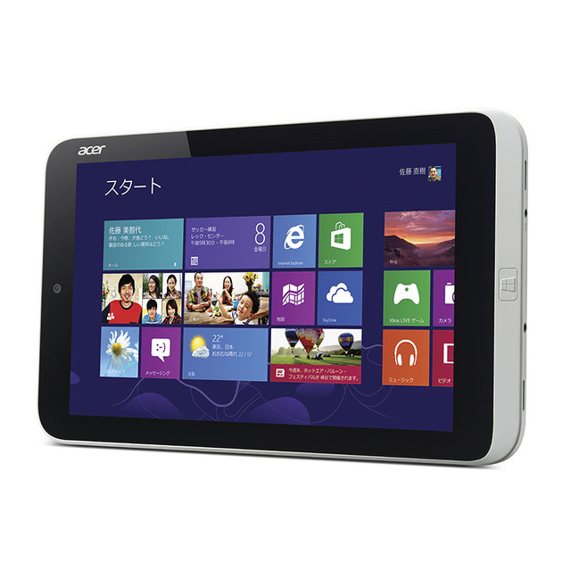 8.1インチでWindows 8搭載タブレット「Iconia W3-810」