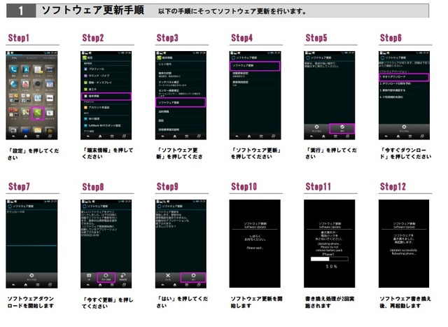 手動での更新手順