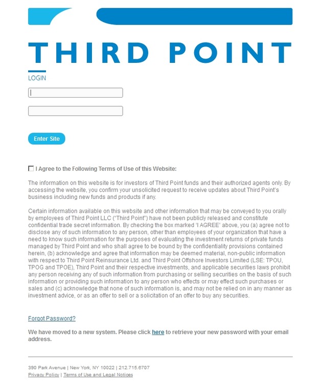 「Third Point LLC」サイト