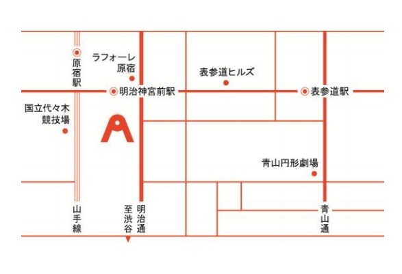 ASOKO（アソコ）原宿店マップ