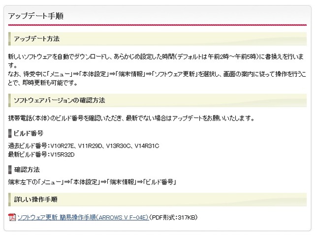 更新の手順