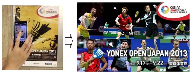 「YONEX OPEN JAPAN 2013」開催告知を例にした「TAMAGO Clicker」の使い方