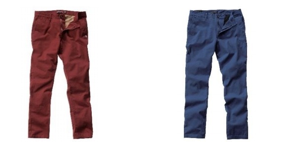 チノパン（KREST／QPT134234 全5色 7350円、DANE 2 PANT／QPT134232 全3色 8400円）