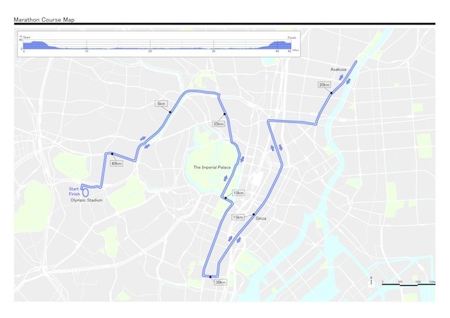 東京2020オリンピック・ パラリンピック（イメージ）/ マラソンコース