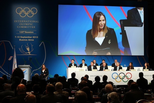 イスタンブールのプレゼンテーション（パラリンピックのギゼム・ギリスメン選手）　(C) Getty Images