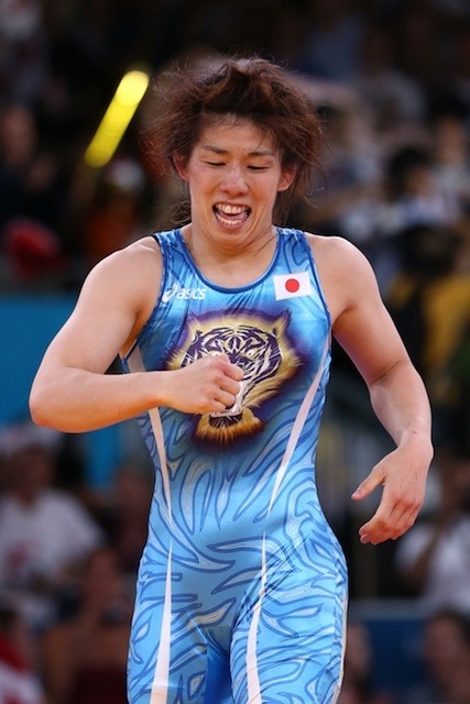 レスリングの吉田選手（2012年ロンドン・オリンピック）　(C) Getty Images